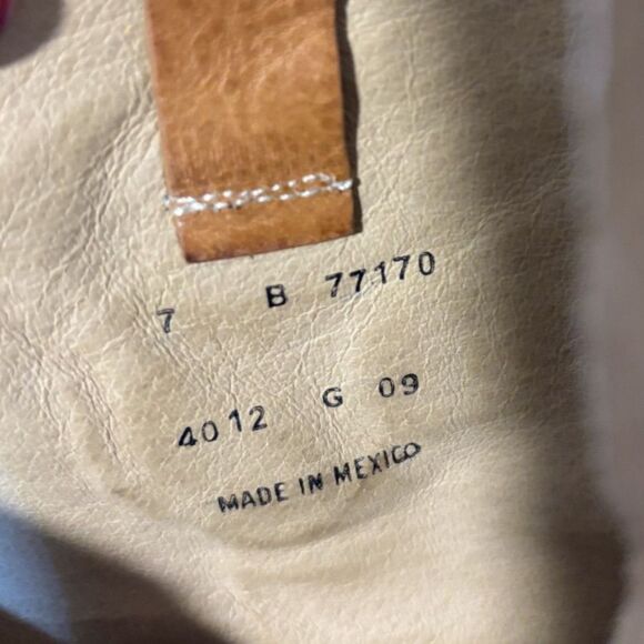 Frye Fiona Light Brown Leather Loop Knee High Boots Heeled Womens - Picture 10 of 11